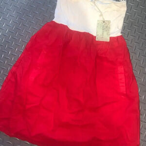 Strapless y2k babydoll dress / top with pockets NWT